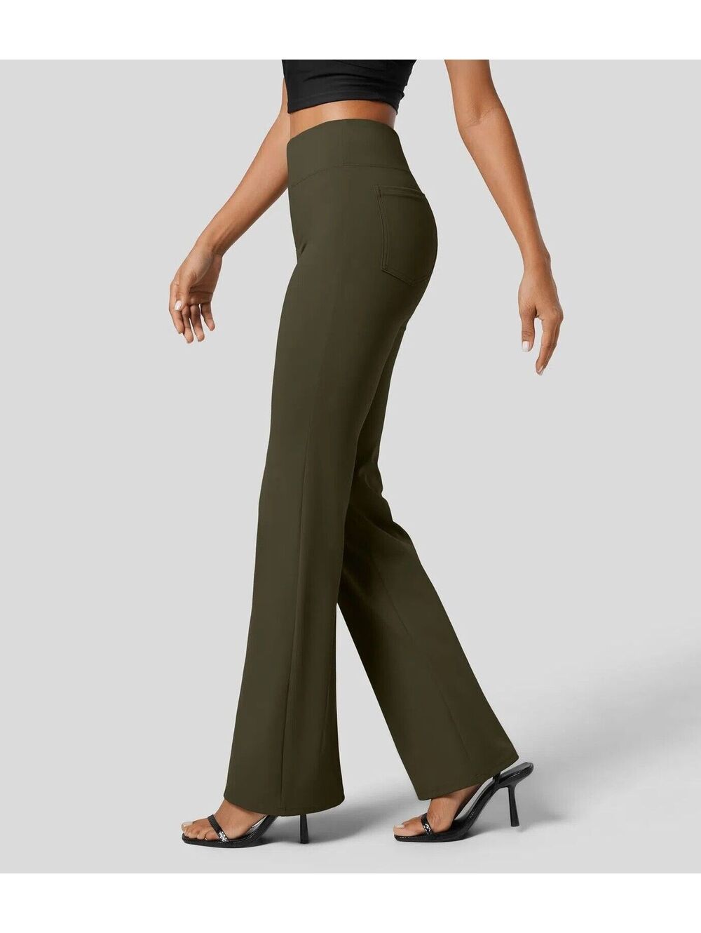 Halara Flex™ High Waisted Back Side Pocket Slight Flare Work Pants S ($34.95)